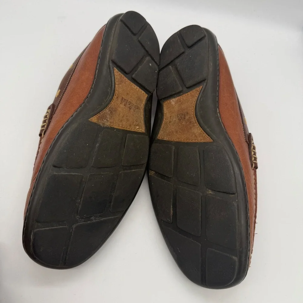 Johnston & Murphy Mens Brown Leather Penny Loafers 20-2690 Size 9M